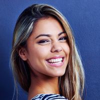Smiling woman with perfect teeths