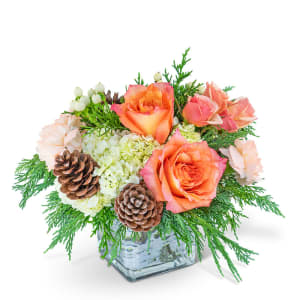 Frosted Peach Lane Flower Bouquet