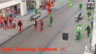 Drone/AI social distance detection