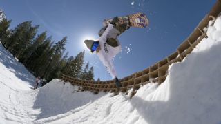 Ernest Reaches New Heights with Cardboard Snow Park